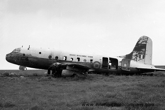 A&AEE Handley Page Hastings C.1A TG502 dumped at RAF St Mawgan (1974)