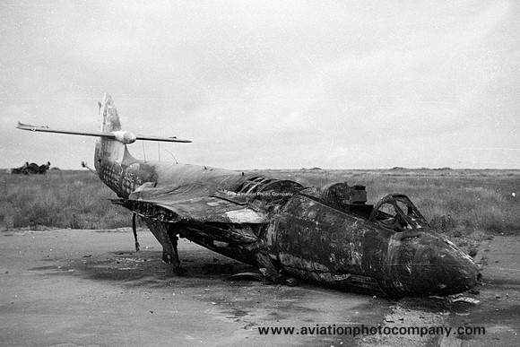 Royal Navy Hawker Sea Hawk FB.3 WM998 dumped at Predannack (1967)
