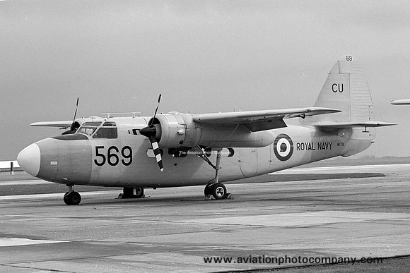 Royal Navy 750 Squadron Hunting Sea Prince T.1 WF118/CU569 (1979)