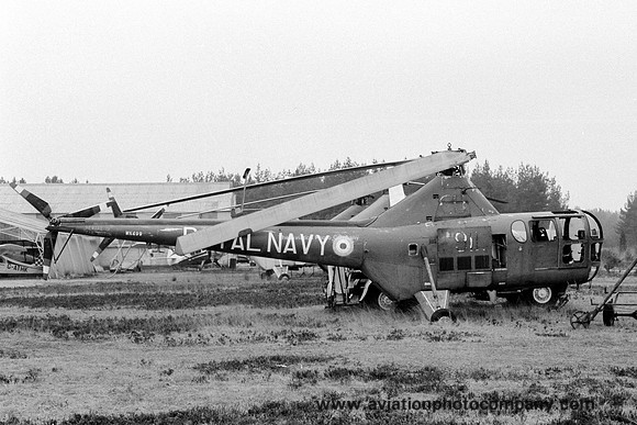 Royal Navy Westland Dragonfly HR.3 WN499 stored at Blackbushe (1971)