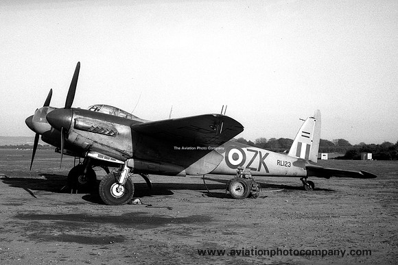 RAF 25 Squadron De Havilland Mosquito NF.36 RL123/ZK (1950)