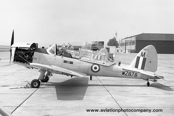 RAF East Midlands UAS DHC-1 Chipmunk T.10 WZ878 at RAF Leuchars (1970)