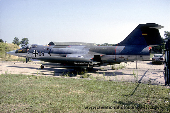 German Air Force Lockheed F-104G Starfighter 20+04 stored at Bremgarten (1986)