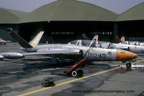 French Air Force GE312 Fouga CM.170 Magister 461/312-AD (1986)