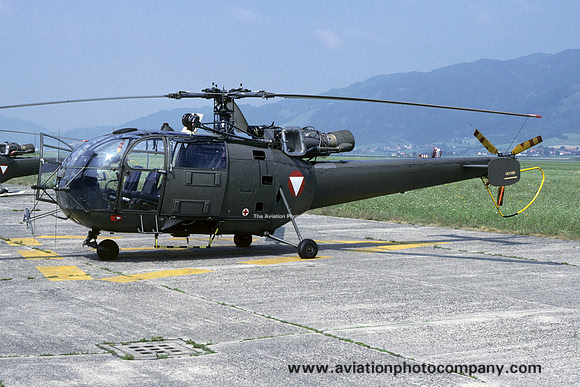 Austrian Air Force Sud Alouette III 3E-KX (1986)