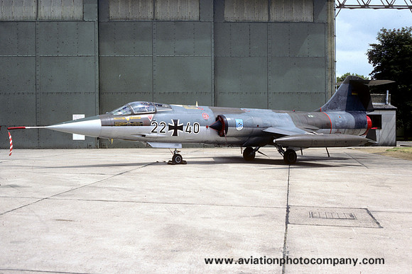 German Air Force JBG34 Lockheed F-104G Starfighter 22+40 (1986)