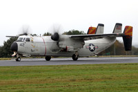 US Navy VRC-40 Grumman C-2A Greyhound 162161/42 at Prestwick (2024)