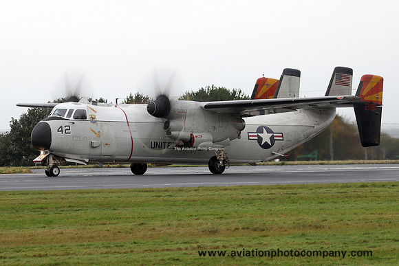 US Navy VRC-40 Grumman C-2A Greyhound 162161/42 at Prestwick (2024)