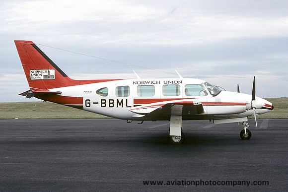 Executive Aviation Ltd/Norwich Union Piper PA-31-310 Navajo G-BBML (1977)