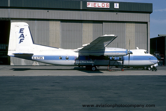 EAF Handley Page Herald G-ATDS at East Midlands (1977)