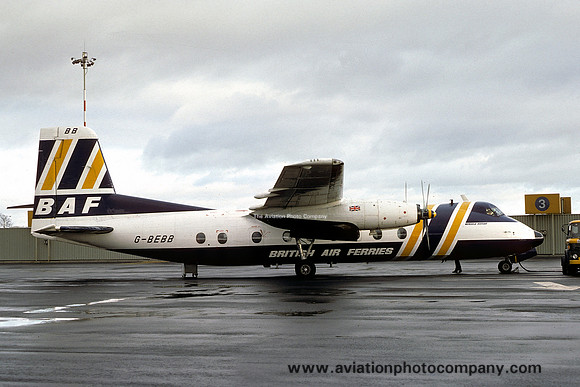 British Air Ferries Handley Page Herald G-BEBB (1977)
