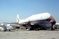 American Jet Industries Aero Spacelines B-377PG Pregnant Guppy N126AJ at Van Nuys (1975)