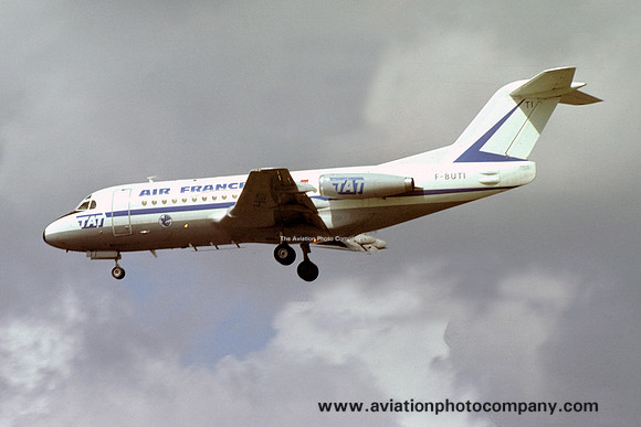 TAT Touraine Air Transport/Air France Fokker F-28-1000 Fellowship F-BUTI (1977)