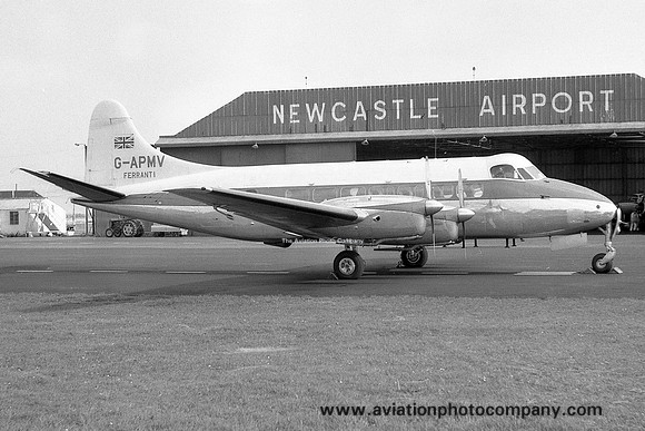 Ferranti De Havilland DH.114 Heron 2DA G-APMV at Newcastle Woolsington (1961)