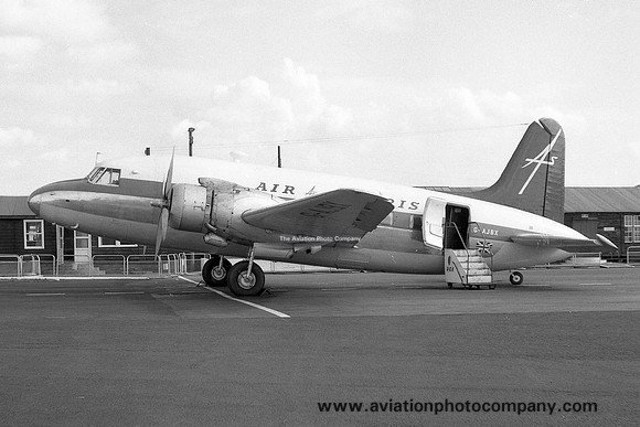 Air Safaris Vickers Viking G-AJBX at Newcastle Woolsington (1961)
