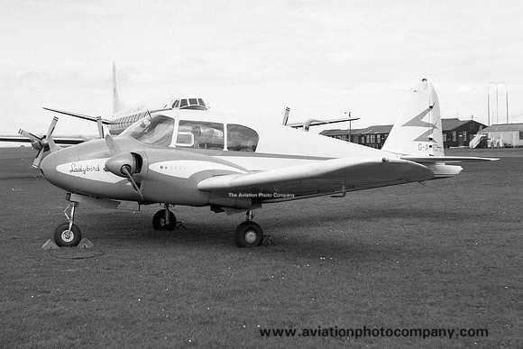 Piper PA-23-160 Apache G-APZD at Newcastle Woolsington (1961)