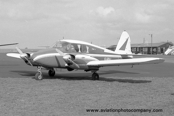 Piper PA-23 Apache G-ARHJ at Newcastle Woolsington (1961)