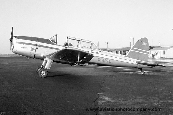 DHC-1 Chipmunk G-AOTU at Newcastle Woolsington (1961)