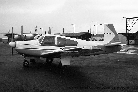 Mooney M20B Mk.21 G-ARTB at Newcastle Woolsington (1961)