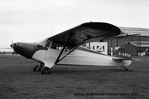 Piper PA-12 Super Cruiser G-ARTH at Newcastle Woolsington (1962)
