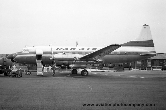 Kar Air Convair 440 OH-VKN at Newcastle Woolsington (1962)