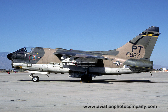 USAF Pennsylvania ANG 146 TFS LTV A-7D Corsair 70-0987/PT