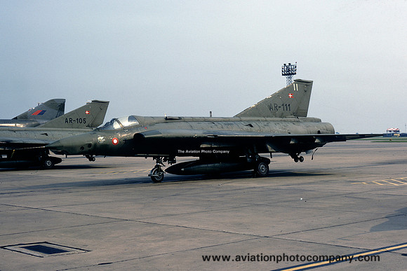 Danish Air Force Esk 729 SAAB Draken RF-35 AR-111 (1973)