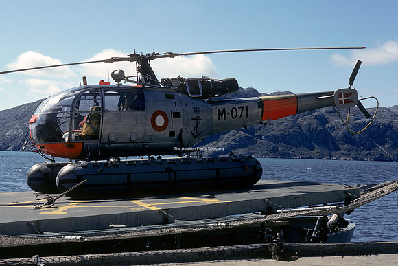 Danish Navy Esk 722 Sud Alouette III M-071 (1975)