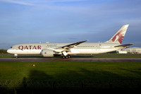 Qatar Airways Boeing 787-9 A7-BHJ at Manchester IAP (2023)