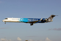 Nordica Canadair CRJ-900 ES-ACC at Manchester IAP (2023)