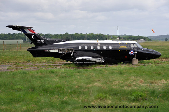 RAF Hawker Siddeley Dominie T.1 XS713/C dumped at RAF Shawbury (2011)