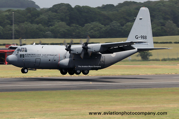 Dutch Air Force 336 Squadron Lockheed C-130H Hercules G-988 at Prestwick (2023)