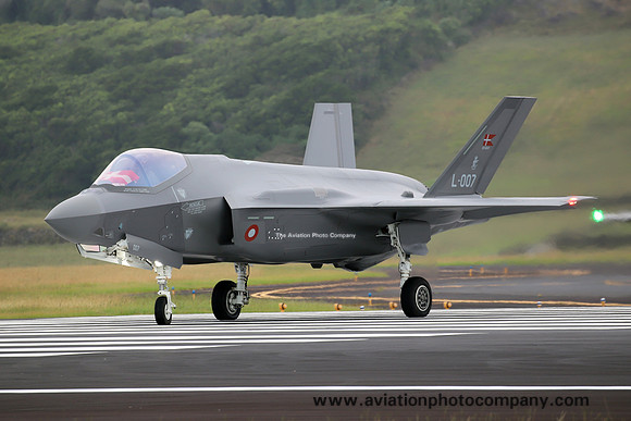 Danish Air Force Lockheed F-35A L-007 at Lajes (2023)