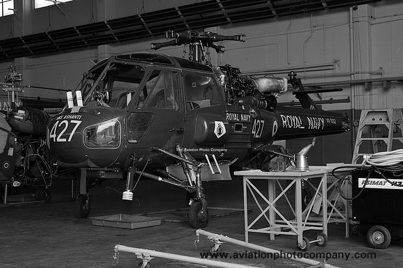 Royal Navy 829 Squadron Westland Wasp HAS.1 XV632 stored at Wroughton (1977)