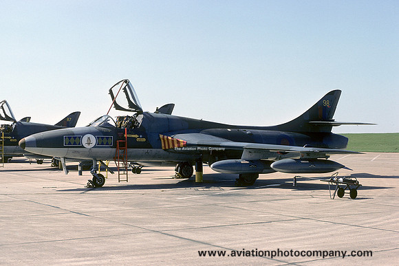 RAF 58 Squadron Hawker Hunter T.7 XF310/98 (1976)
