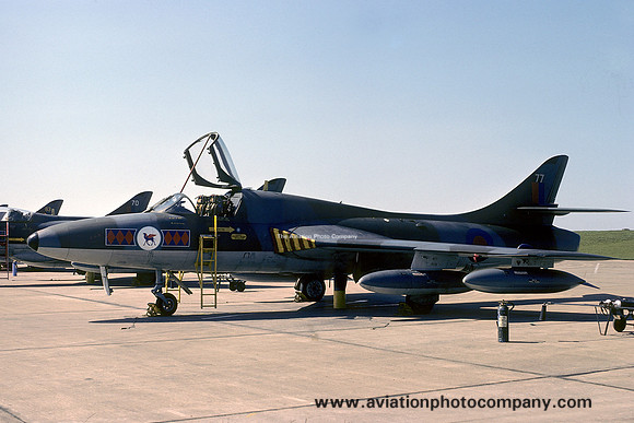 RAF 45 Squadron Hawker Hunter T.7 XL619/77 (1976)
