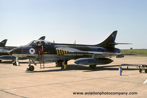 RAF 45 Squadron Hawker Hunter FGA.9 XE582/70 (1976)