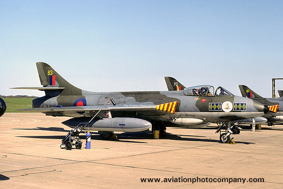 RAF 58 Squadron Hawker Hunter FGA.9 XJ686/83 (1976)