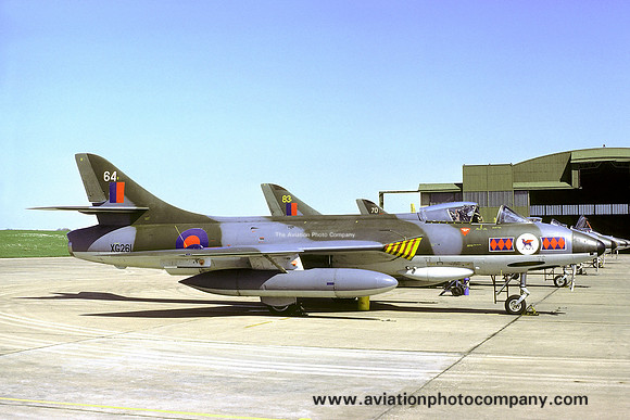 RAF 45 Squadron Hawker Hunter FGA.9 XG261/64 (1976)