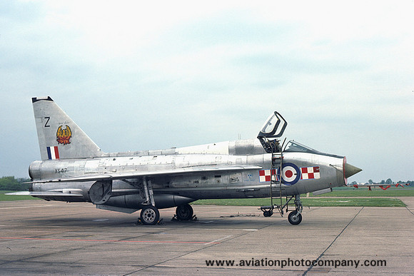 RAF 56 Squadron English Electric Lightning T.5 XS417/Z (1976)