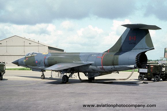 Canadian Air Force 1 CAG Canadair CF-104 Starfighter 104756 (1981)