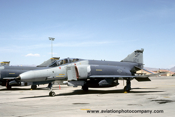 USAF 52 TFW McDonnell F-4G Phantom 69-0274/SP at Nellis AFB (1991)