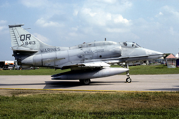 US Marines VMA-322 Douglas A-4M Skyhawk 158413/QR-55 (1991)