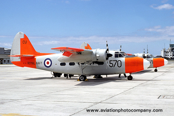 Royal Navy 750 Squadron Hunting Sea Prince T.1 WP309/CU570 (1976)