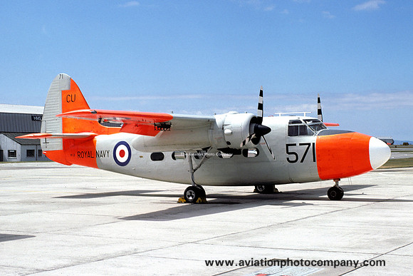 Royal Navy 750 Squadron Hunting Sea Prince T.1 WF131/CU571 (1976)