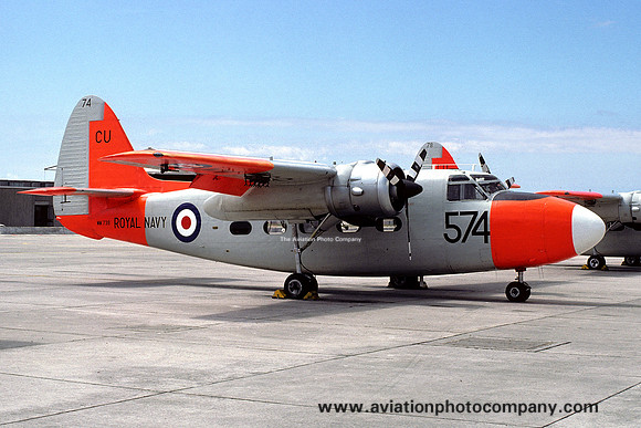 Royal Navy 750 Squadron Hunting Sea Prince T..1 WM739/CU574 (1976)