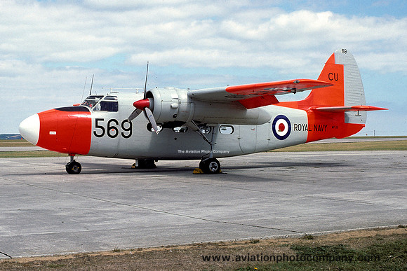 Royal Navy 750 Squadron Hunting Sea Prince T.1 WF118/CU569 (1976)