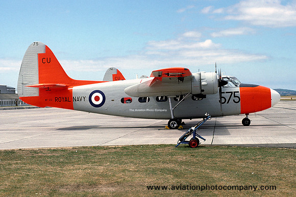 Royal Navy 750 Squadron Hunting Sea Prince T.1 WF122/CU575 (1976)