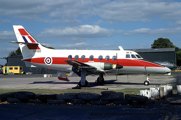 RAF Handley Page Jetstream T.1 XX490 at RAF St Athan (1976)