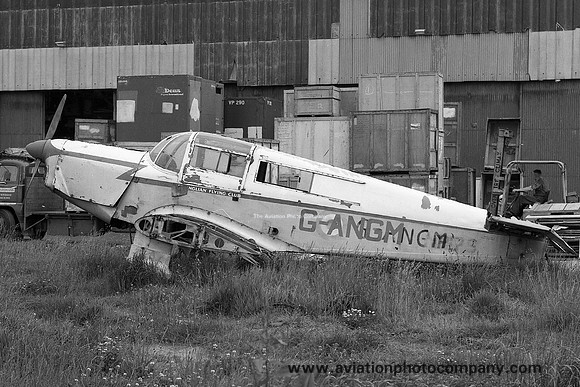 East Anglian Flying Club Percival Proctor G-ANGM derelict at Ipswich (1965)